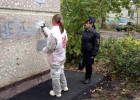 В Октябрьском районе Пензы закрасили пронаркотические надписи
