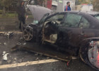 В страшной аварии на проспекте Победы в Пензе изуродовало легковушку