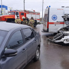 Пензенские спасатели вытащили из искореженной машины травмированную женщину
