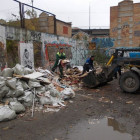 Железнодорожный район Пензы очистили от несанкционированных навалов мусора