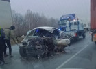 Жуткая авария в Пензенской области: машина превратилась в железное месиво