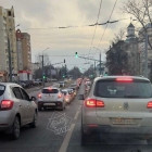 В Пензе улица Ленина встала в огромной пробке из-за ДТП