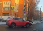 Момент, как машина сбивает человека на пешеходном переходе в Пензе, попал на видео