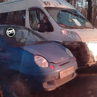 На улице Лермонтова в Пензе произошла авария с маршруткой