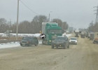 На трассе в Пензе произошла авария с фурой и легковушкой