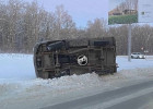На дублере Окружной в Пензе перевернулся грузовик. ВИДЕО