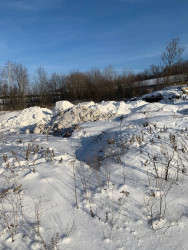 Незаконная свалка снега рядом с Пензой обнаружили местные жители