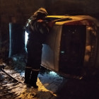 Спасатели не нашли людей в легковушке, вылетевшей с моста в Пензе