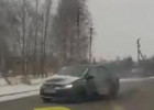 Столб повалила. Под Пензой женщина-водитель попала в жесткое ДТП. ВИДЕО