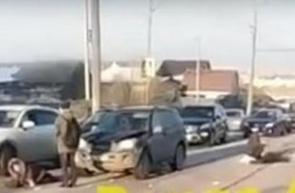 Появилось видео с места ДТП со сбитыми пешеходами в Пензе