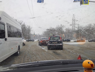 В Пензе две улицы встали в пробке из-за аварии