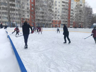 В Октябрьском районе Пензы определили сильнейшую хоккейную команду