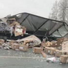 Жесткое ДТП под Пензой: груз рассыпался по проезжей части