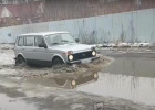 Житель пензенской Терновки пожаловался на огромное озеро, образовавшееся посреди дороги