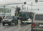 В центре Пензы образовалась пробка из-за ДТП с пассажирским автобусом