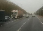 Из-за аварии с машиной ГИБДД на трассе в Пензенской области сохраняется огромная пробка