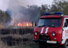 Под Пензой случился крупный пожар на территории села Саловка