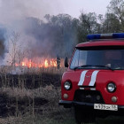 Под Пензой случился крупный пожар на территории села Саловка