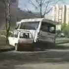 В Пензе в серьезную аварию попала маршрутка с пассажирами. ВИДЕО