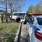 В Пензе после жесткого ДТП с маршруткой увезли в больницу семерых человек