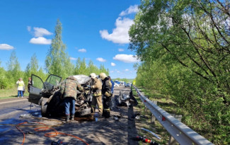 В страшном утреннем ДТП в Пензенской области погиб водитель легковушки