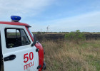 Под Пензой случился крупный пожар на территории села Вязовка
