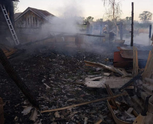 В Пензенской области пострадал при пожаре 44-летний мужчина