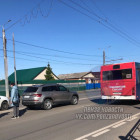 В Пензе пассажирский автобус попал в аварию