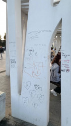 Пензенцы просят закрасить надписи на фонтанной площади 