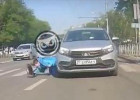 У автовокзала в Пензе сбили бегущую через дорогу женщину. ВИДЕО