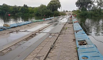 В селе Засечное Пензенского района закрыли понтонный мост через Суру