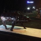 Странного медведя, установленного у «Фонтана», демонтируют 
