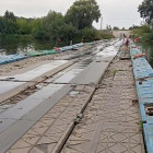 В Засечном Пензенского района вновь открыли движение по понтонному мосту