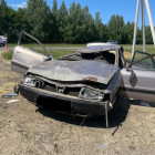 В Пензенской области в жуткой аварии погиб водитель Ауди-80
