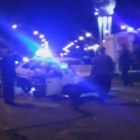 В сети появилось видео, на котором автомобиль ГИБДД протаранила «девятка»