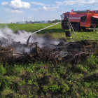Под Пензой случился крупный пожар на территории села Воскресеновка