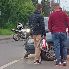 На улице Измайлова в Пензе случилась авария с участием мотоциклиста