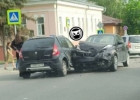 На улице Красной в Пензе разбились две легковушки