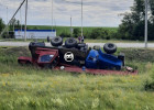 В Пензенской области перевернулся автокран – соцсети