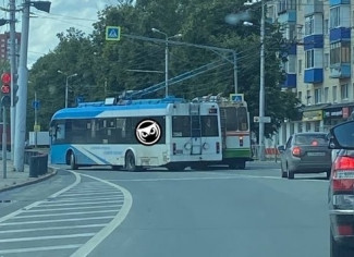 На проспекте Победы в Пензе столкнулись два троллейбуса