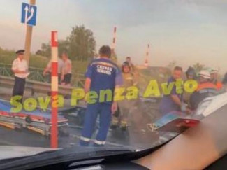 Появилось видео с места страшного ДТП на трассе в Пензе