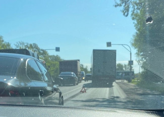 На трассе под Пензой образовалась пробка из-за аварии