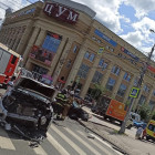 Жуткая авария в центре Пензы: возле ЦУМа разбились две машины