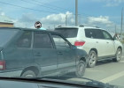 Возле Терновского моста в Пензе образовалась пробка из-за аварии