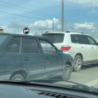 Возле Терновского моста в Пензе образовалась пробка из-за аварии