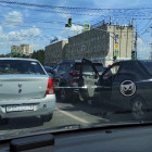 Пензенцы сообщают о тройной аварии в центре города