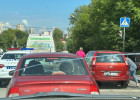 На улице Воронова в Пензе осложнено движение из-за аварии