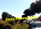 Появилось видео с места жуткого ДТП в Пензенской области, где заживо сгорел человек