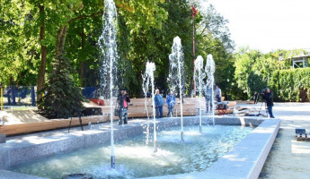 В пензенском парке Белинского запустили новый фонтан