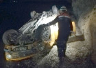 На месте ДТП с сорвавшейся с обрыва машиной работали пензенские спасатели